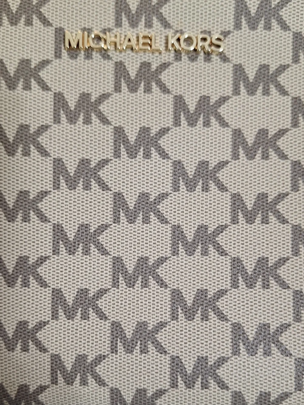 Michael Kors Brown Logo Wristlet Clutch